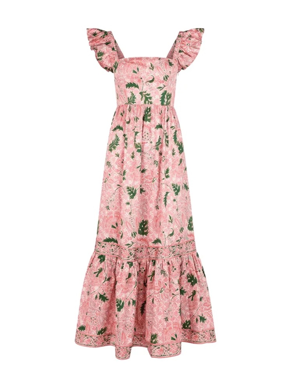 EUC Hill House Home Pippa Dress in Rose Calico Trellis